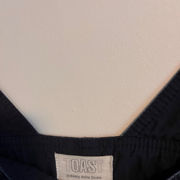 Toast UK Indigo Denim Pinafore Size 14 - Picture 4 of 5